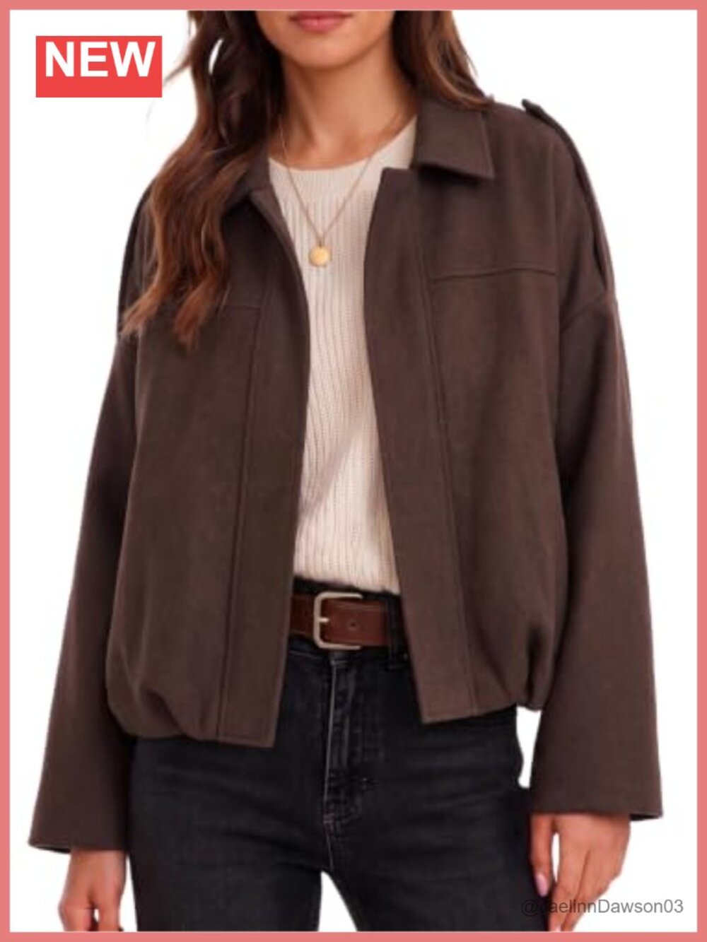 Women's Cropped Zip-Up Collared Bomber Jacket
